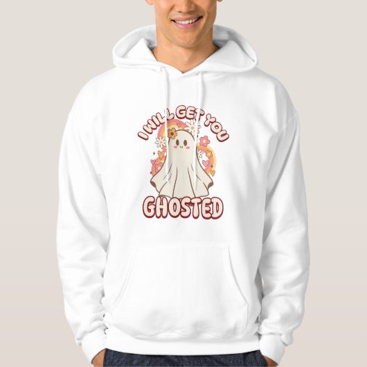 Schattig Funny Ghost - Schattige Valentijn Ghost Hoodie (Voorkant)