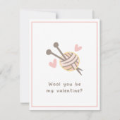 Schattig Funny Romantisch Wollen jullie mijn Valen Feestdagenkaart (Voorkant)