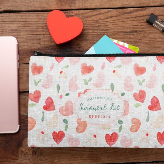 Schattig Galentine's Overlevingskit | Monogram Etui