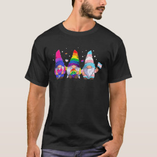 Schattig Gay Biseksueel Transseksueel Gnomen LGBTQ T-shirt