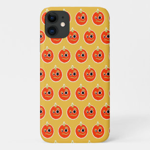 Schattig ge-pixelde oranje monstergezicht  Case-Mate iPhone case