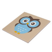 schattig geanimeerde Uil Tegeltje (Zijkant)