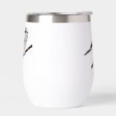 Schattig gebergte Chickadee Bird geïllustreerd (Links)