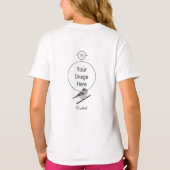 Schattig gebergte Chickadee Bird geïllustreerd T-shirt (Achterkant)