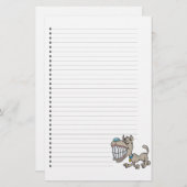 Schattig gebondenheid met puppy Dog Briefpapier (Voorkant / Achterkant)