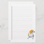 Schattig gebondenheid met puppy Dog Briefpapier (Voorkant / Achterkant)