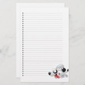 Schattig gebondenheid met puppy Dog Briefpapier (Voorkant / Achterkant)