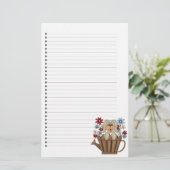 Schattig gebondenheid met puppy Dog Briefpapier (Staand voorkant)