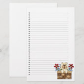 Schattig gebondenheid met puppy Dog Briefpapier (Voorkant / Achterkant)