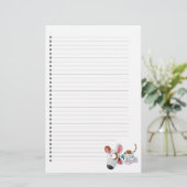 Schattig gebondenheid met puppy Dog Briefpapier (Staand voorkant)