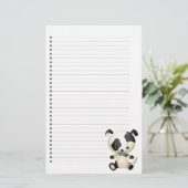 Schattig gebondenheid met puppy Dog Briefpapier (Staand voorkant)