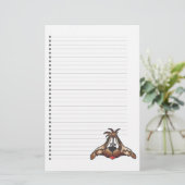 Schattig gebondenheid met puppy Dog Briefpapier (Staand voorkant)