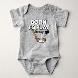 Schattig Geboren om Hockey te Spelen Baby Romper