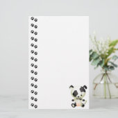 Schattig gebotteld puppy Stationery Briefpapier (Staand voorkant)