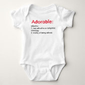 Schattig gedefinieerde Baby-crawler-Shirt Romper (Voorkant)