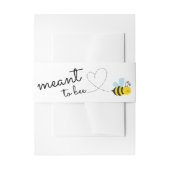 Schattig geel bedoeld om te zijn buik band uitnodigingen wikkel (Voorkant Voorbeeld)