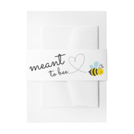 Schattig geel bedoeld om te zijn buik band uitnodigingen wikkel