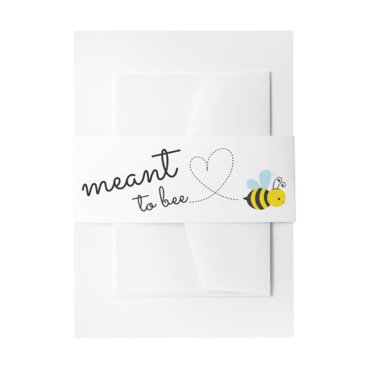 Schattig geel bedoeld om te zijn buik band uitnodigingen wikkel (Voorkant Voorbeeld)