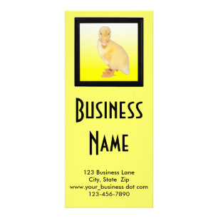 Schattig Geel Bewaring Foto Dierenzorg Aangepast Reclamekaart