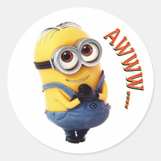 Schattig Geel Bril Karakter Sticker | Grappige Kaw