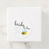 Schattig geel bruid om bij te zijn bedankjes labels (In situ)