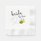 Schattig geel bruid om bij te zijn servet (Voorkant)