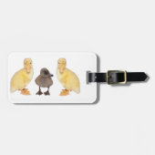 Schattig Geel en Grijze Bebouwingsfoto's Aangepast Bagagelabel (Voorkant horizontaal)