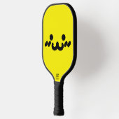 Schattig Geel Gezicht Pickleball Paddle (Links)