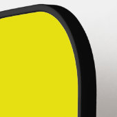 Schattig Geel Gezicht Pickleball Paddle (Links Detail)