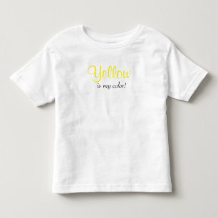 Schattig Geel Is Mijn Kleur Kinder Shirts