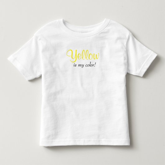 Schattig Geel Is Mijn Kleur Kinder Shirts (Voorkant)