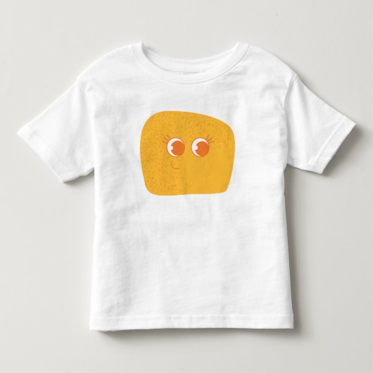 Schattig Geel Kawaii Ontwerp Kinder Shirts (Voorkant)