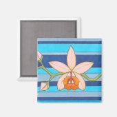 Schattig Geel Orchidee Bloem Aangepaste koelkast M Magneet (Voorkant / Achterkant)