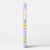 Schattig Geel Paars Kippen Pasen Patroon Case-Mate iPhone Case (Achterkant / Links)