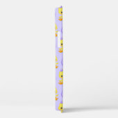 Schattig Geel Paars Kippen Pasen Patroon Case-Mate iPhone Case (Achterkant / Rechts)