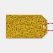 Schattig geel paaskuikens Patroon Gift Label Cadeaulabel (Voorkant (Horizontaal))