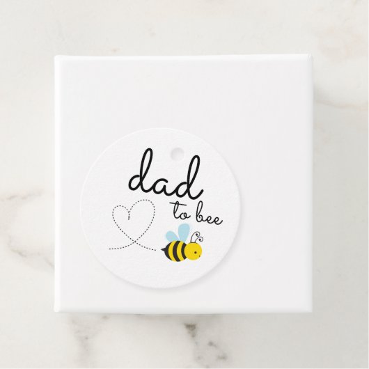 Schattig geel papa om bij te zijn bedankjes labels (In situ)