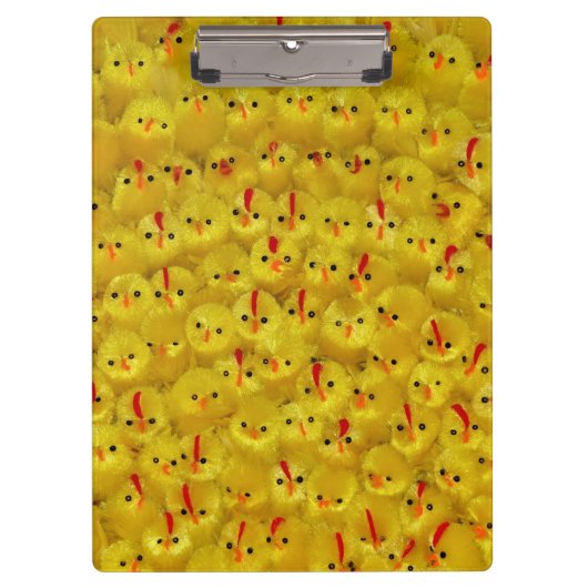 Schattig Geel Pasen Chicks Patroon Klembord (Voorkant)