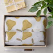 Schattig Geel Peer Fruit Patroon Tissuepapier (Geschenk)