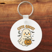 Schattig Geest Halloween Sleutelhanger Charme (Voorkant)