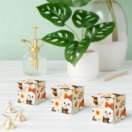 Schattig Geest & Pompoen Halloween Patroon Klassie Bedankdoosjes