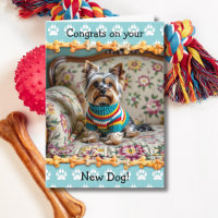 Schattig Gefeliciteerd met je nieuwe Yorkshire Ter