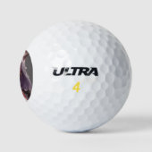 Schattig gehoornde krijger anime meisje golfballen (Logo)