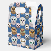 Schattig geïllustreerd gebruikerspatroon bedankdoosjes (Geopend)