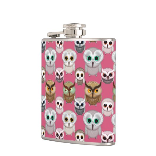 Schattig geïllustreerd gebruikerspatroon heupfles (Links)