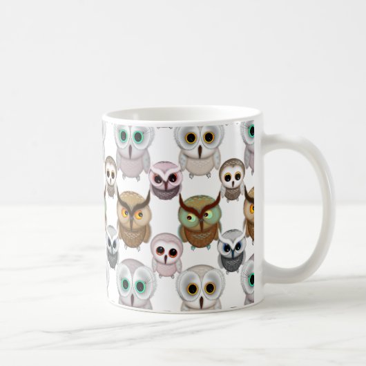 Schattig geïllustreerd gebruikerspatroon koffiemok (Rechts)