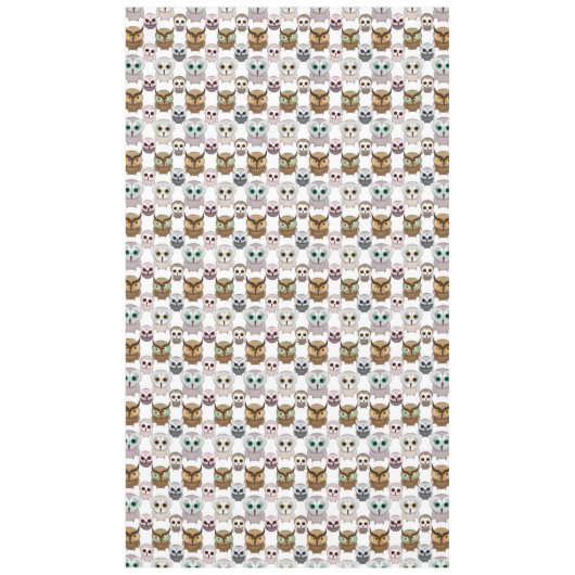 Schattig geïllustreerd gebruikerspatroon tafelkleed (Voorkant)