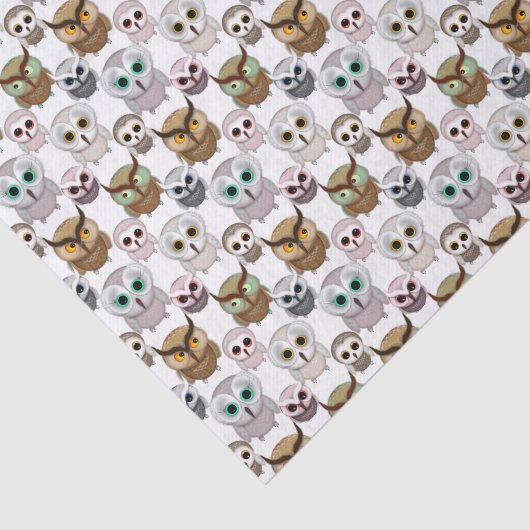 Schattig geïllustreerd gebruikerspatroon tissuepapier (Detail)