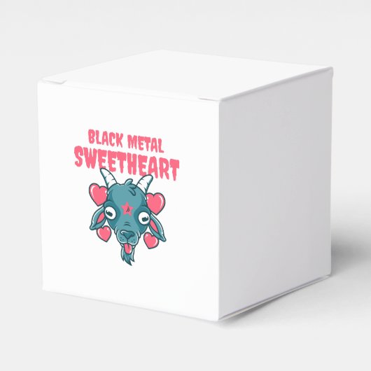 Schattig geitenkop Baphomet Bedankdoosjes (Voorkant Zijde)