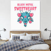 Schattig geitenkop Baphomet Canvas Afdruk (Insitu (Slaapkamer))
